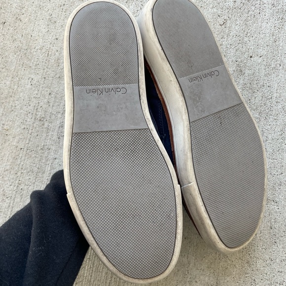 Calvin Klein Jake Blue Suede Lace up loafers Size 9 - Picture 5 of 10